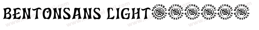 bentonsans light字体转换